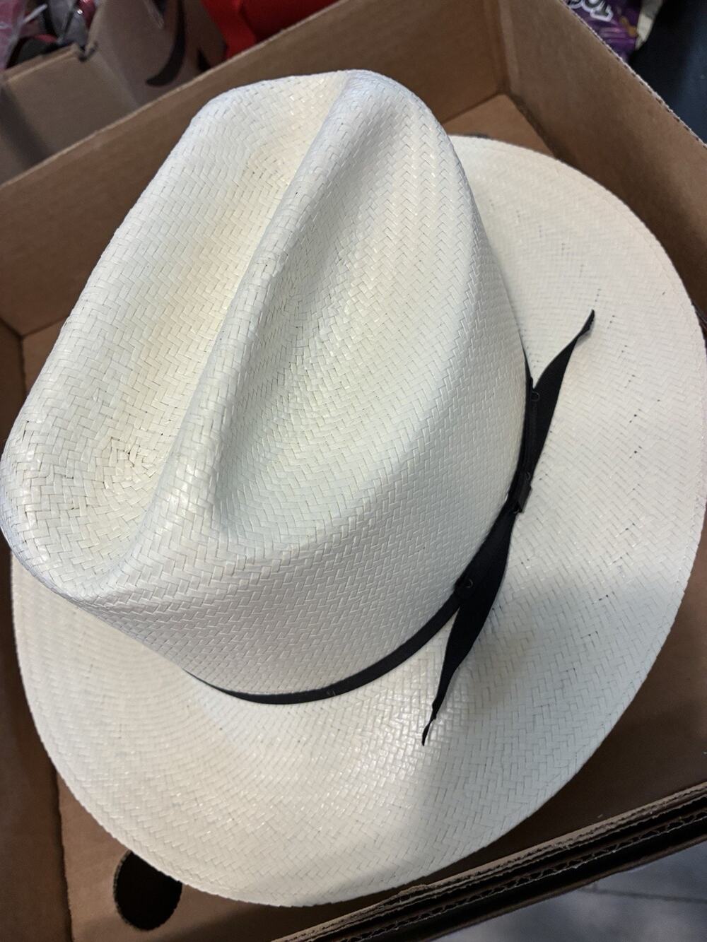 Stetson Straw Open Road 6x Cowboy Hat Size 7 1/8 New